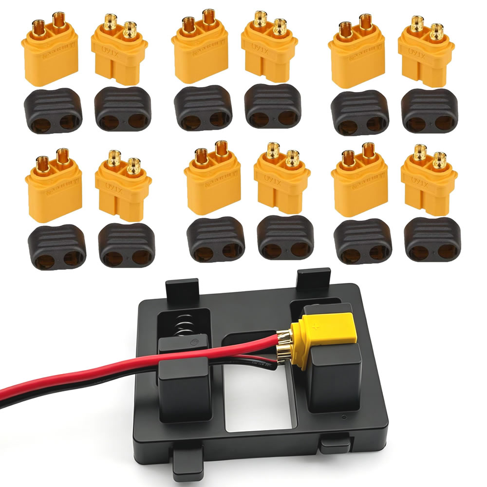 Drone Battery Adapter - XT60 커넥터 플러그(쉴 하우징 포함) 여성/남성
