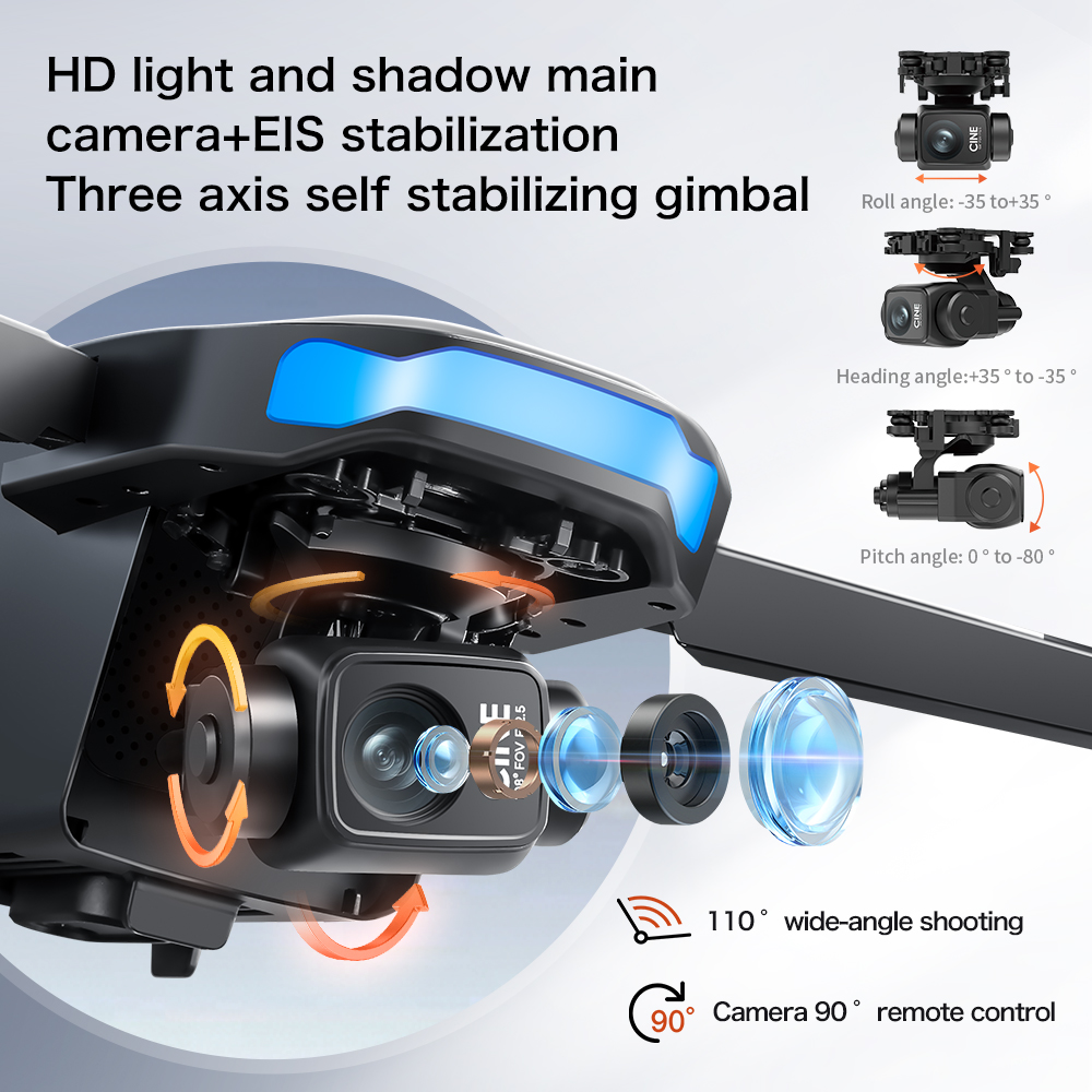 3축 짐벌, 5000m FPV, 4K HD 카메라, L - Drone Controller Screen 리뷰 및 가격