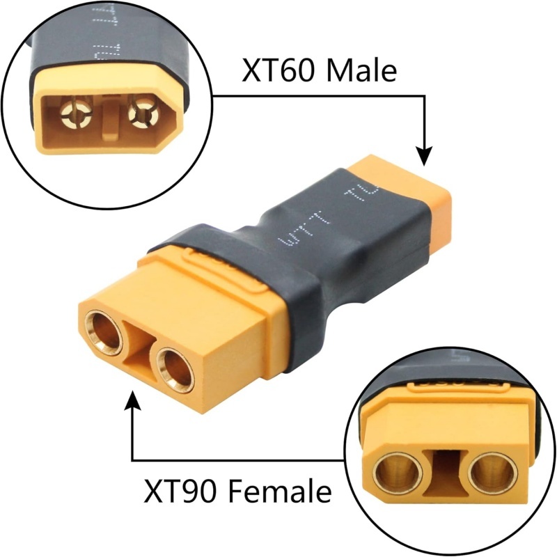 2개/세트 XT90(수/암) - XT60(수/암) 어댑 - Drone Battery Adapter 리뷰 및 가격