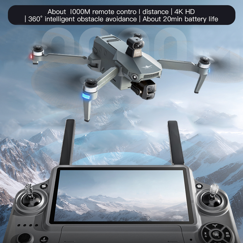 KF100 MAX GPS 드론 4K 카메라 3축 짐벌  - Drone Controller Screen 리뷰 및 가격