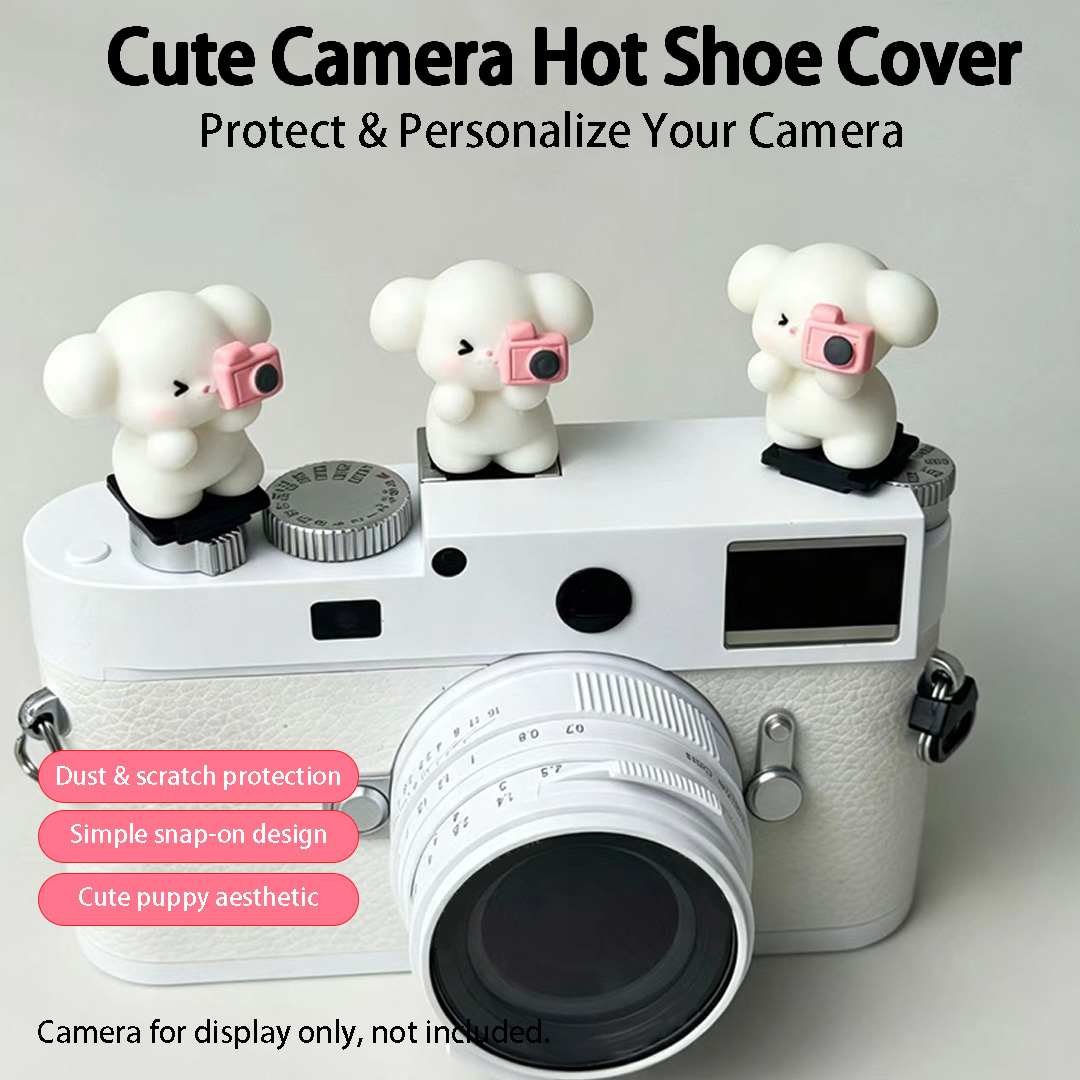 귀여운 3D 강아지 모양 카메라 핫슈 커버 보호대 (캐 - Canon Camera Eos R50 리뷰 및 가격